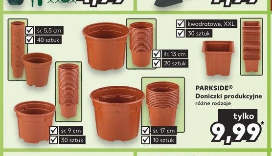 Doniczki produkcyjne 17 cm promocja