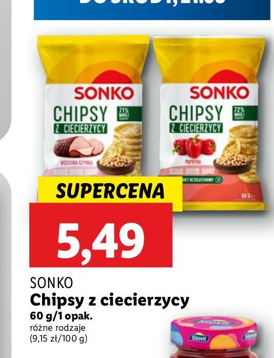 Chipsy z ciecierzycy paprykowe Sonko promocja