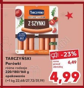 Parówki z fileta z indyka Tarczyński promocja