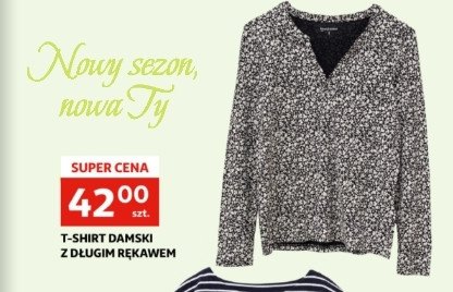 T-shirt damski z długim rękawem promocja