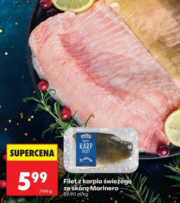 Filet z karpia świeżego ze skórą Marinero promocja w Biedronka
