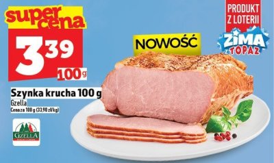 Szynka krucha 100 g promocja w TOPAZ