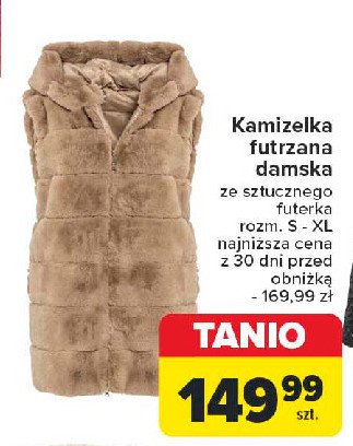 Kamizelka futrzana damska s-xl promocja