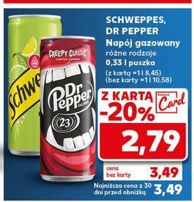 Napój lemon Schweppes promocja