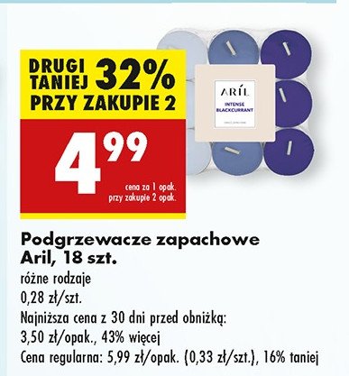 Podgrzewacze zapachowe intense blackcurrant Aril promocja