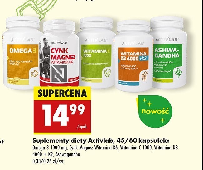 Ashwagandha Activlab promocja w Biedronka