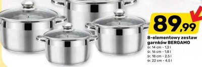 8-elementowy zestaw garnków BERGAMO promocja w Bricomarche
