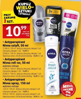 Antyperspirant Nivea sztyt, 50 ml promocja w Twój Market