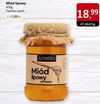 Miód lipowy 400g promocja w Market Point