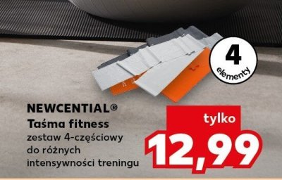 Taśma fitness zestaw 4-częściowy do różnych intensywności treningu promocja w Kaufland