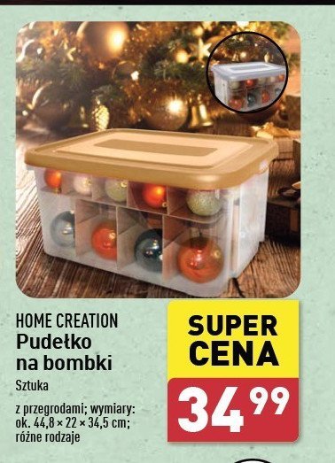 Pudełko na bombki z przegrodami Home creation promocja