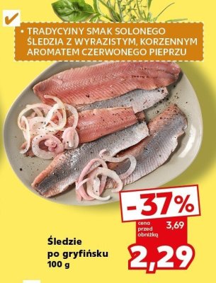 Śledzie po gryfińsku 100 g promocja w Kaufland