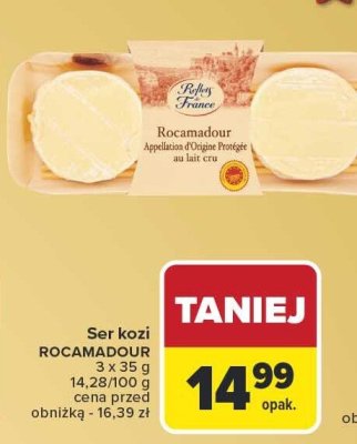 Ser kozi ROCAMADOUR Reflets de France promocja w Carrefour