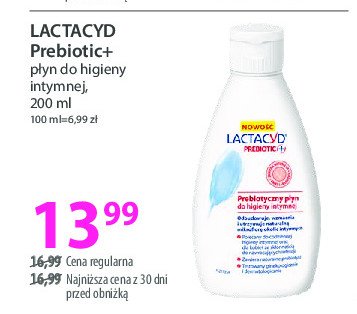 Prebiotyczny płyn do higieny intymnej zapas Lactacyd prebiotic promocja w Hebe