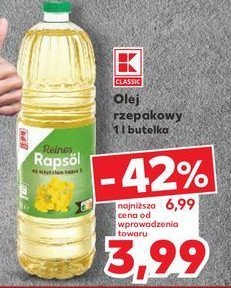 Olej rzepakowy K-classic promocja