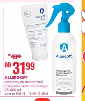 Neutralizator alergen贸w kurzu domowego Allergoff promocja