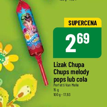 Lizak cola Chupa chups melody pops promocja