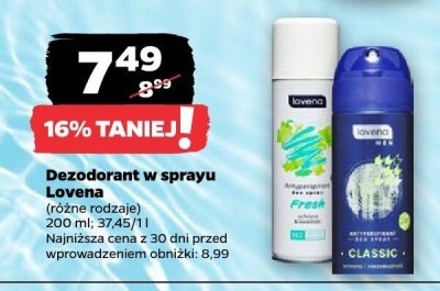 Dezodorant w sprayu (różne rodzaje) promocja w Netto