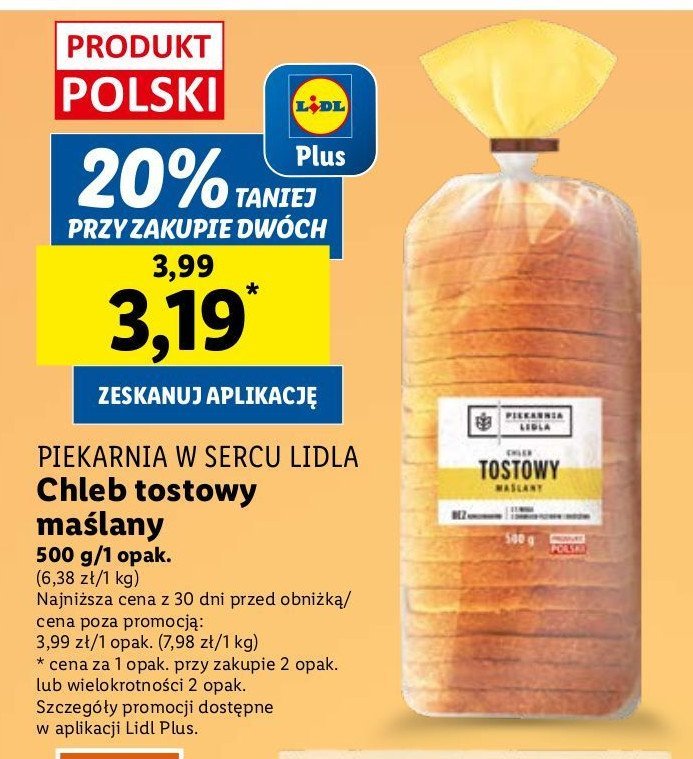 Chleb tostowy maślany promocja