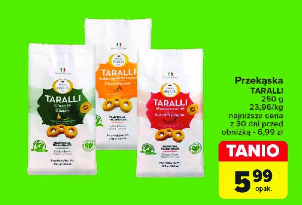 Taralli chilli Terre di puglia promocja