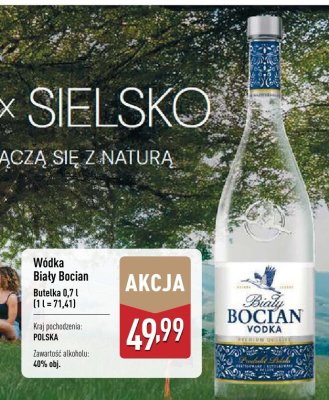 Wódka Biały Bocian promocja w Aldi