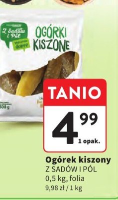 Ogórek kiszony promocja w Intermarche