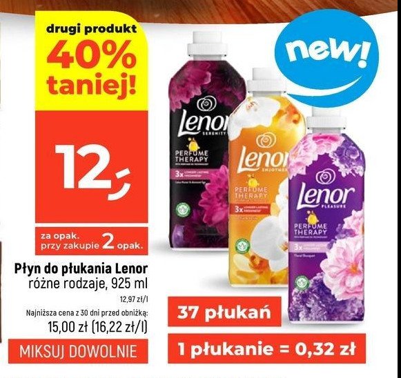 Płyn do płukania gold orchid Lenor parfumelle promocja