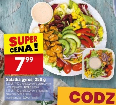 Sałatka gyros, 250 g promocja w Twój Market