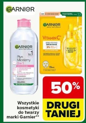 Kosmetyki wszystkie kosmetyki do twarzy marki Garnier promocja w Carrefour