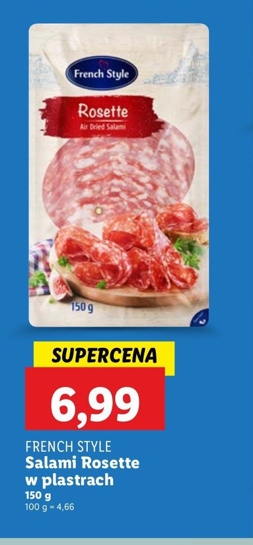 Salami rosette French style promocja w Lidl