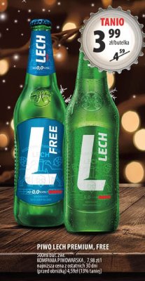 Piwo Lech Free bezalkoholowe 500ml butelka promocja w Arhelan