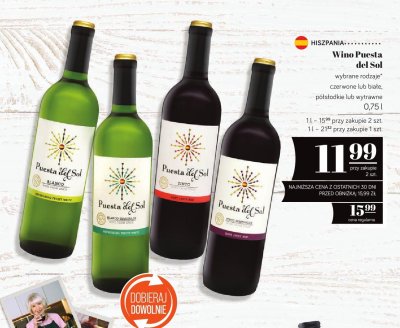Wino białe półsłodkie 0,75l promocja w POLOmarket