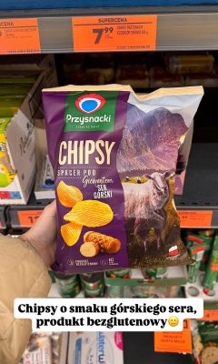 Chipsy o smaku sera górskiego promocja w Biedronka
