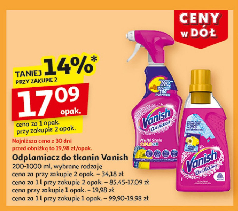 Odplamiacz w sprayu Vanish oxi action promocja