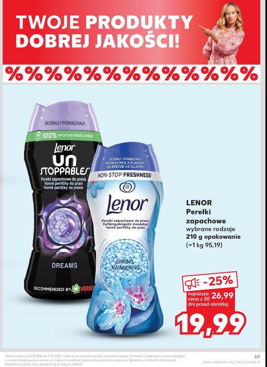 Perełki zapachowe dreams Lenor promocja