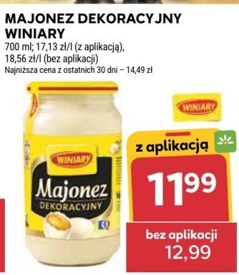 Majonez dekoracyjny Winiary promocja w Stokrotka