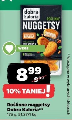 Roślinne nuggetsy Dobra Kaloria promocja w Netto