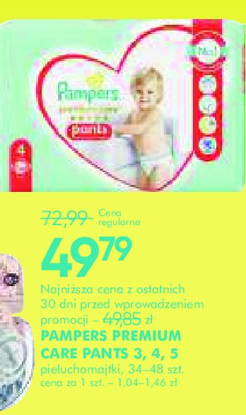 Pieluchy midi 3 Pampers promocja w Super-Pharm