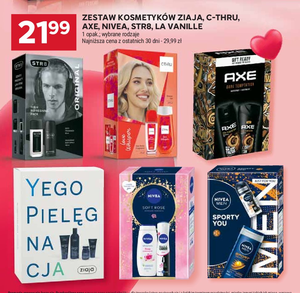 Żel pod prysznic 200 ml + balsam po goleniu 75 ml + dezodorant 60 ml + krem do twarzy 50 ml Ziaja yego promocja w Stokrotka