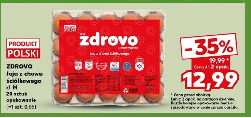 Jaja kl. m Zdrovo promocja w Kaufland