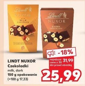 Praliny dark LINDT NUXOR promocja