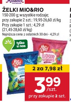 Żelki dinozaury Mio&rio promocja