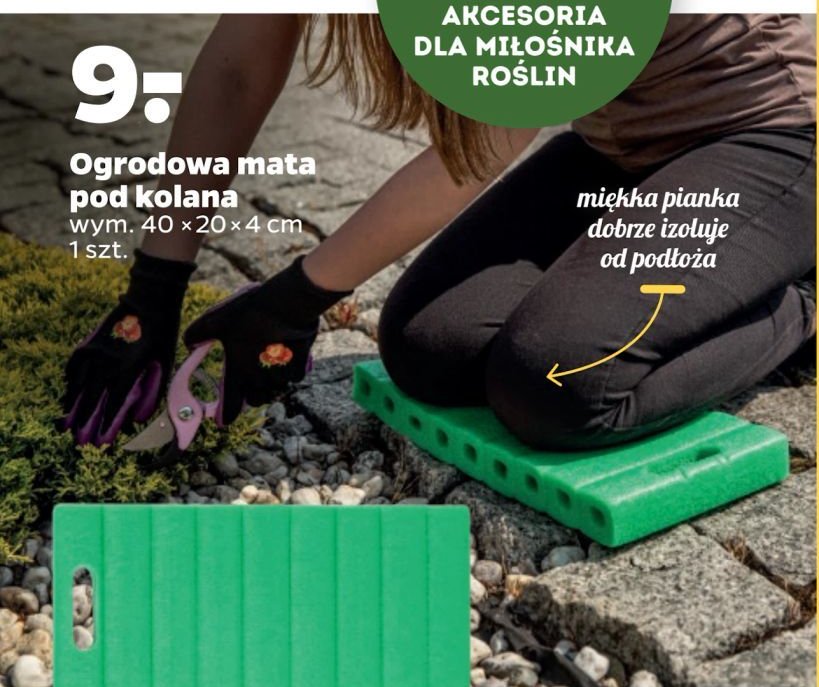 Mata ogrodowa pod kolana 40 x 20 x 4 cm promocja