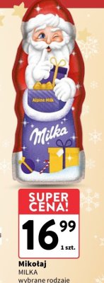 Mikołaj z czekolady Milka promocja w Intermarche