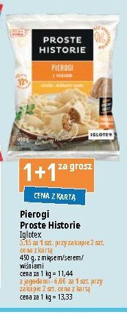 Pierogi z jagodami Iglotex proste historie promocja