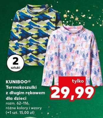 Termokoszulki z długim rękawem dla dzieci 2 szt. KUNIBOO promocja w Kaufland