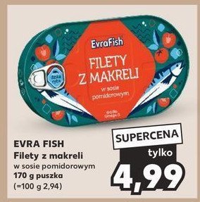 Filety z makreli w sosie pomidorowym Evrafish promocja