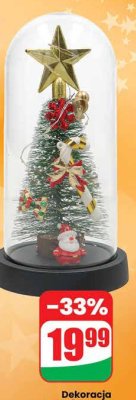 Dekoracja z choinką LED  promocja w Dino