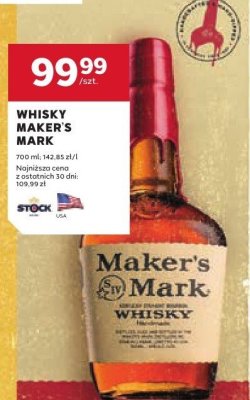 Whisky Maker's Mark 700 ml promocja w Stokrotka