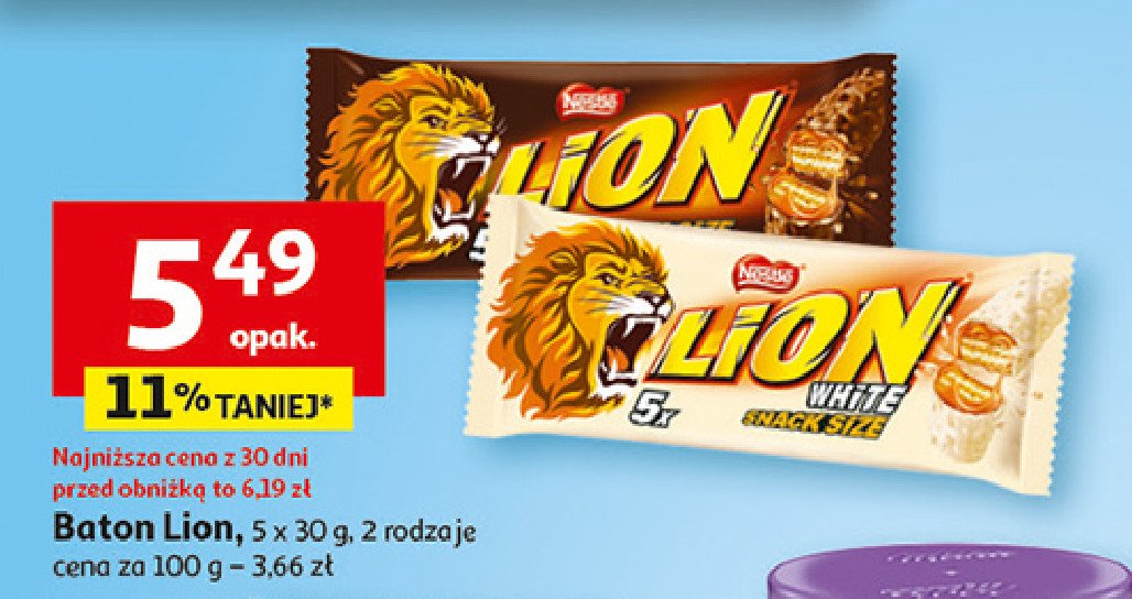 Baton Nestle lion promocja w Auchan